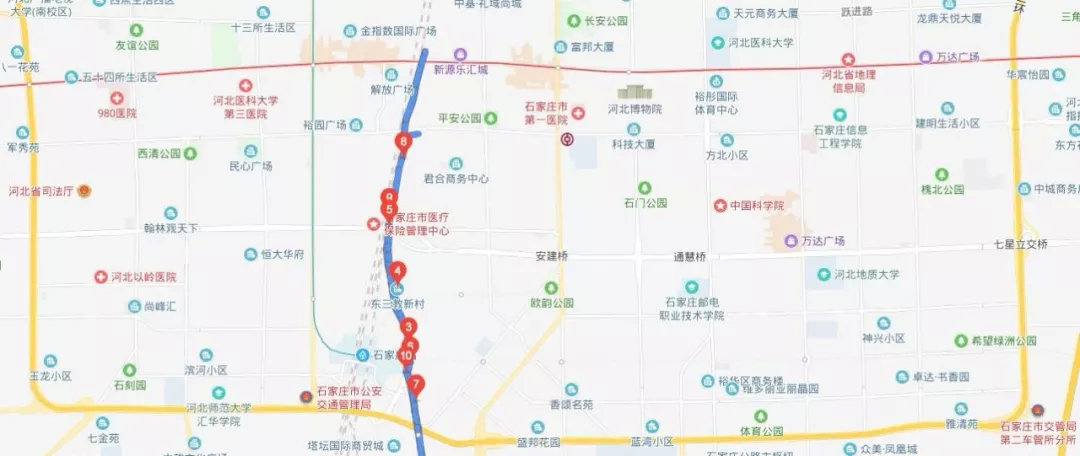 解放大街(原胜利大街)今日通车!石家庄又多一条南北主干道!