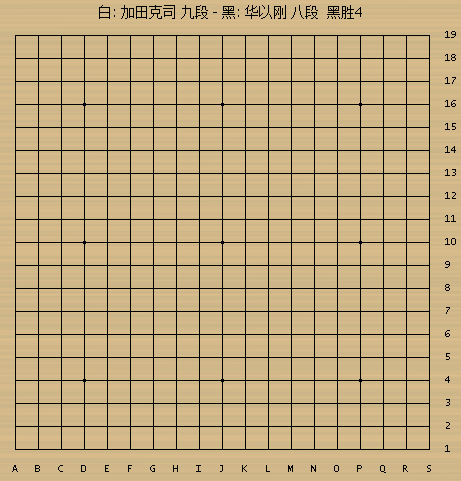 分先战胜日本九段第五人 华以刚1974年力擒加田克司