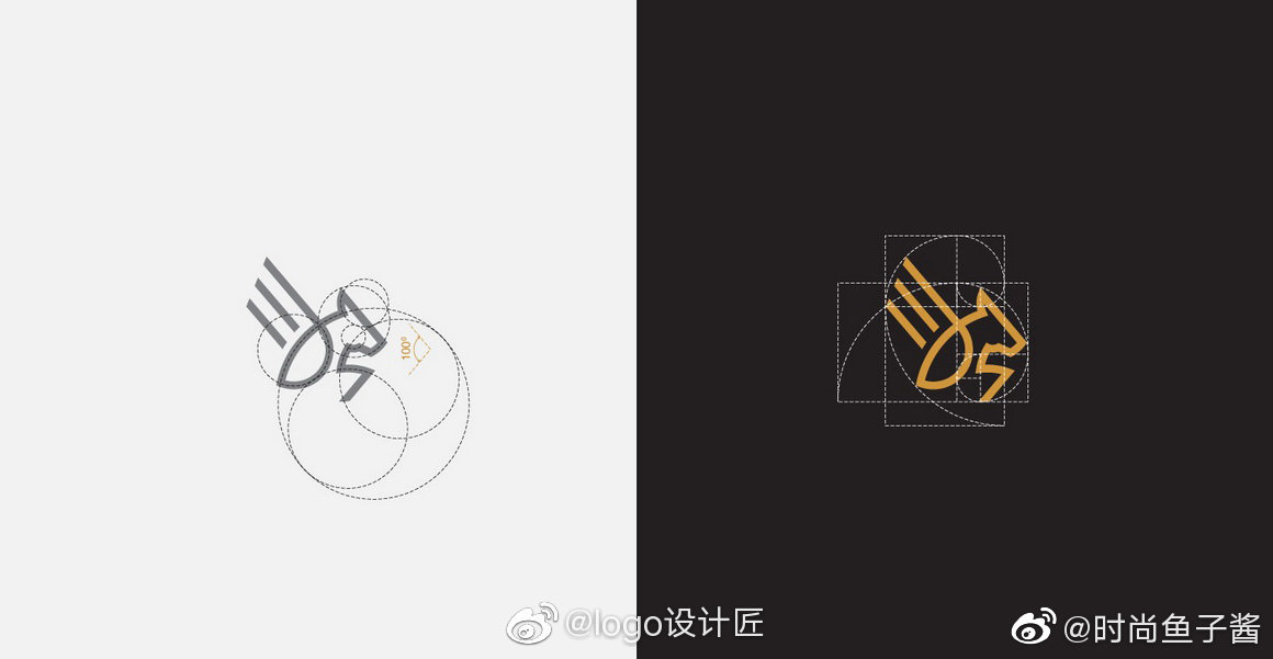 LOGO网格应用线辅助美学logo辅助实例|设计线房地产平面设计是做什么的图片