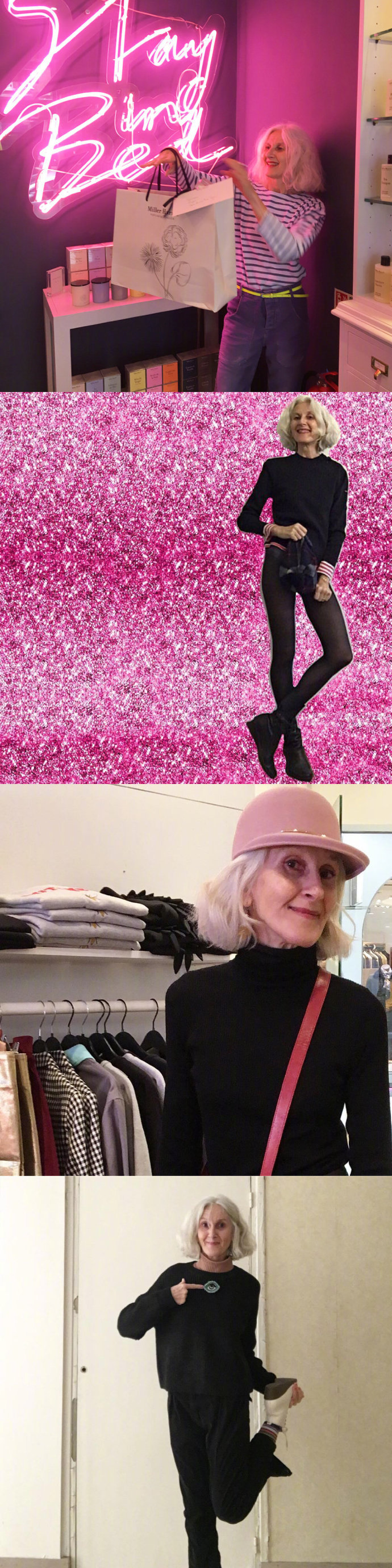 摩登奶奶Sylne简直就是活到老作到老的标杆，人不会作枉老年 ins