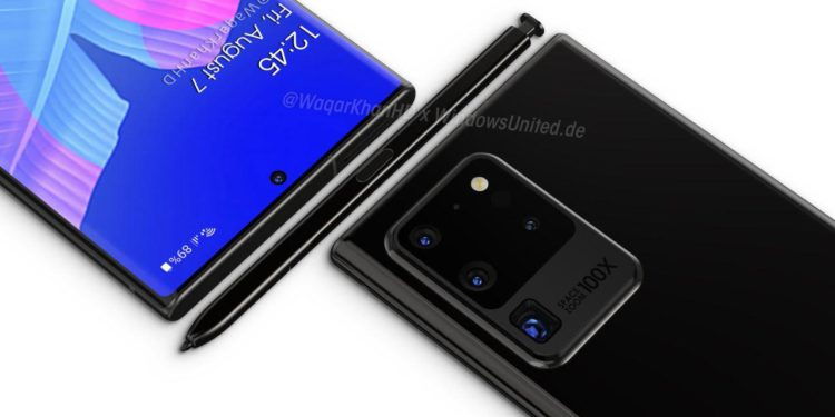 三星galaxynote20系列渲染图曝光有望突破7寸屏