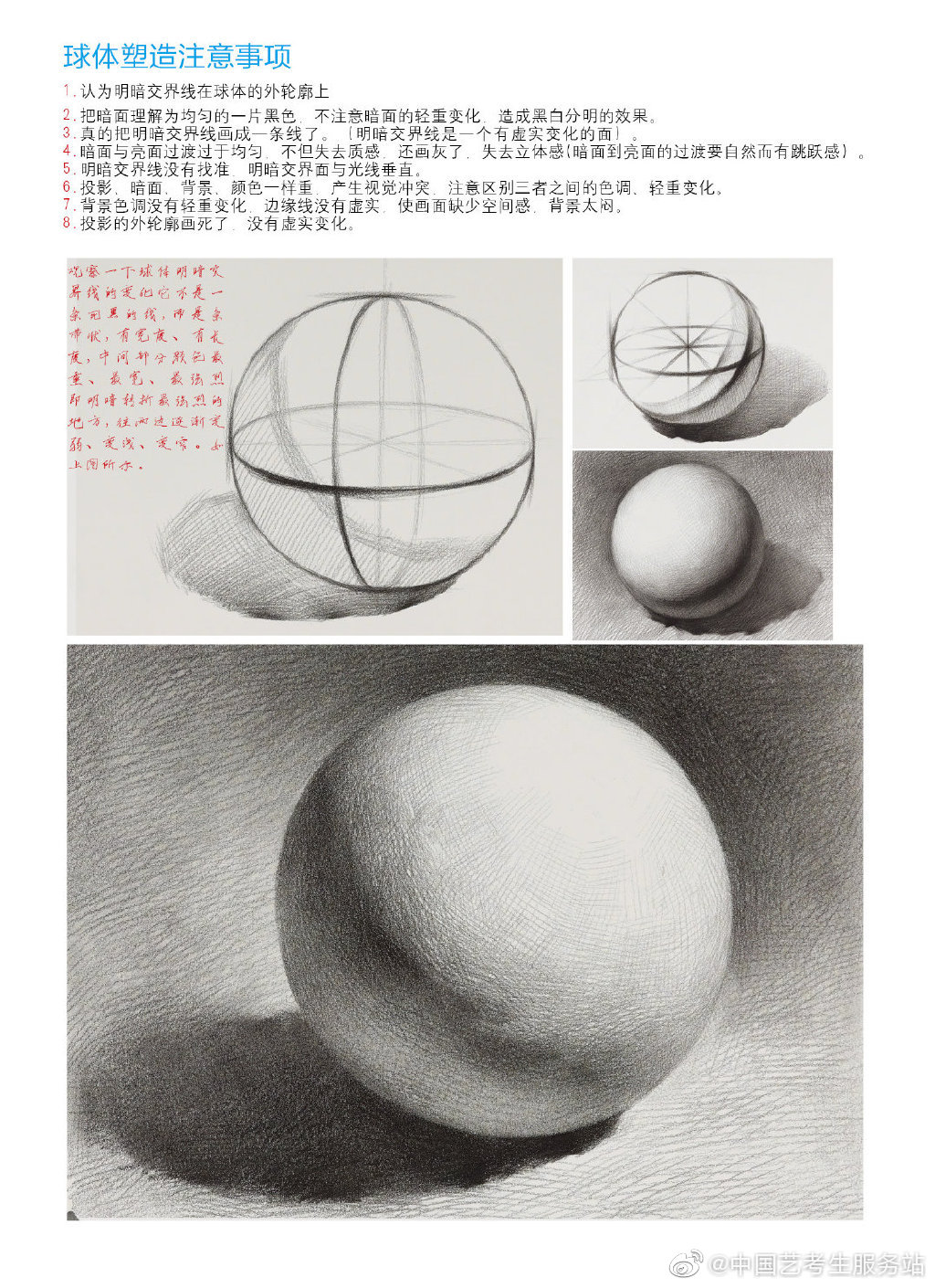 石膏几何体是素描初学者学习绘画的必学课程,因为几何体结构简单