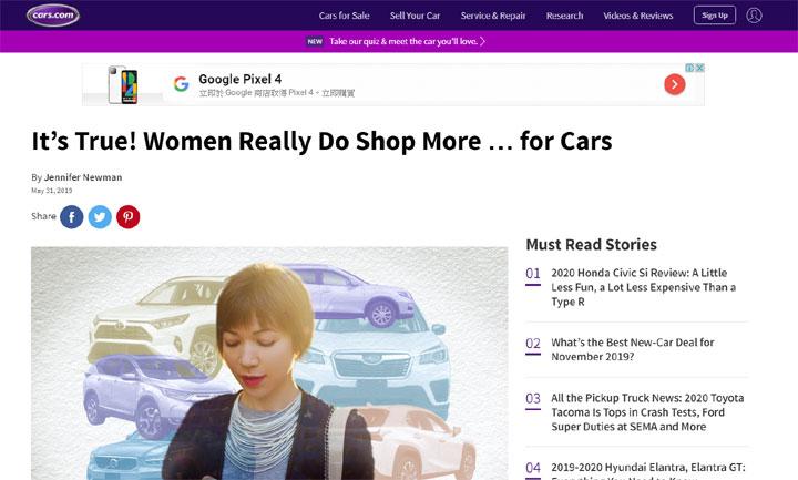 美国购车，竟高达62%是女性，这10款车更吃定了他们