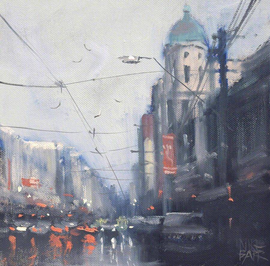 雨中街景来自插画师:Mike Barr