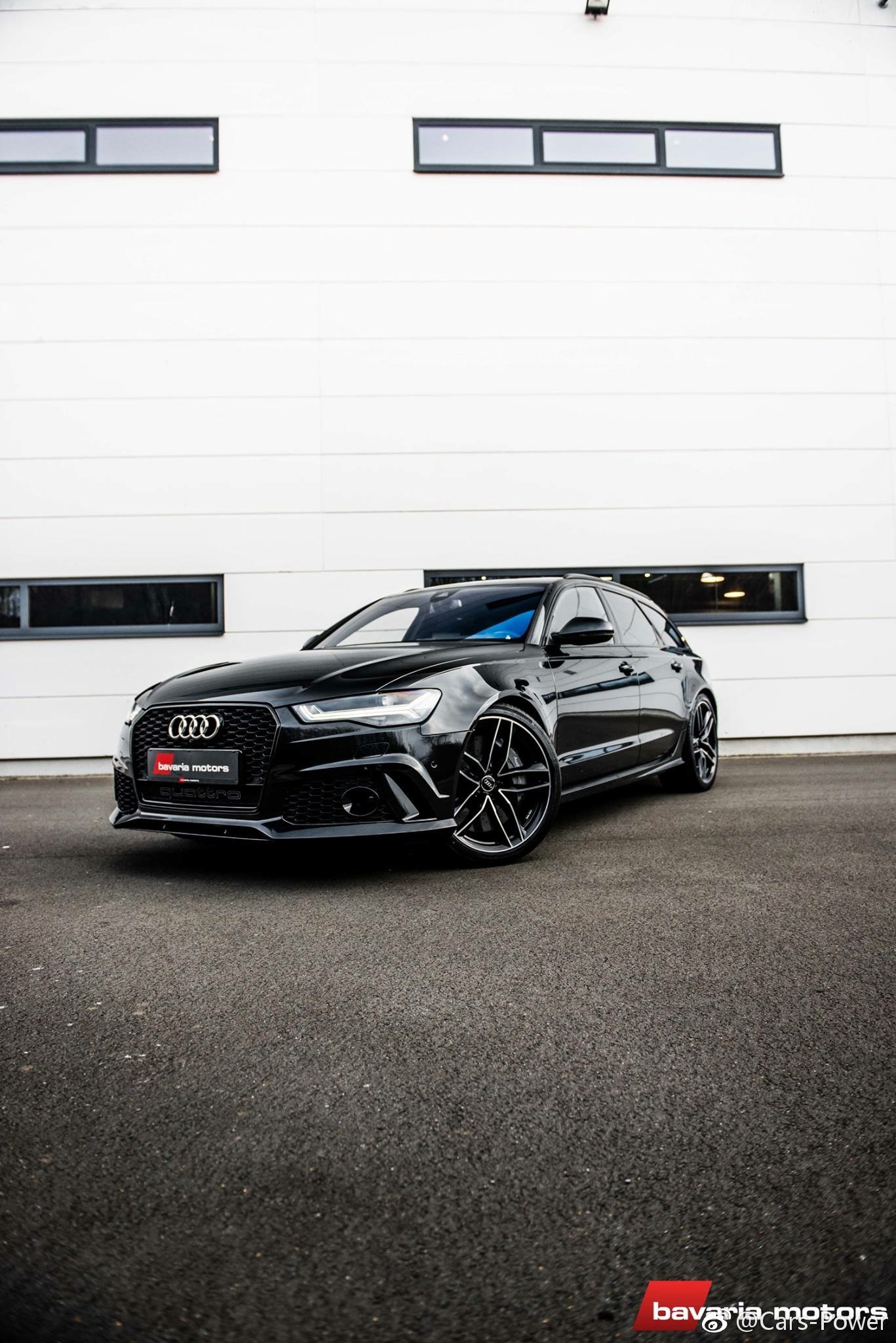 奥迪RS6 Avant,全黑色帅炸。
