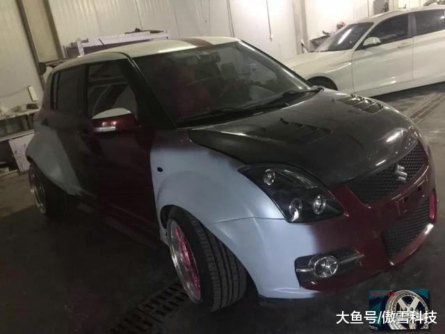 小姐姐打造国内最"肥"铃木雨燕,这简直就是一台低空飞行器