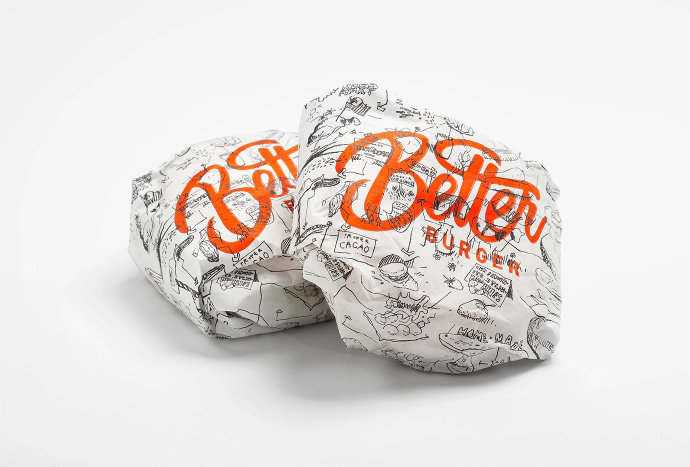 Better Burger餐饮品牌logo设计,英文字体形。