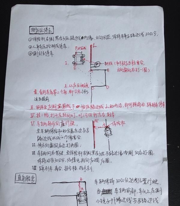 科目二考5次终于过了，驾照到手后，把四项技巧图解全画下来了!