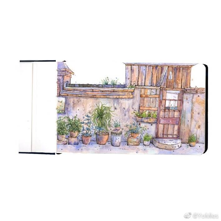 宝虹水彩本樱花针管笔MG颜料红胖