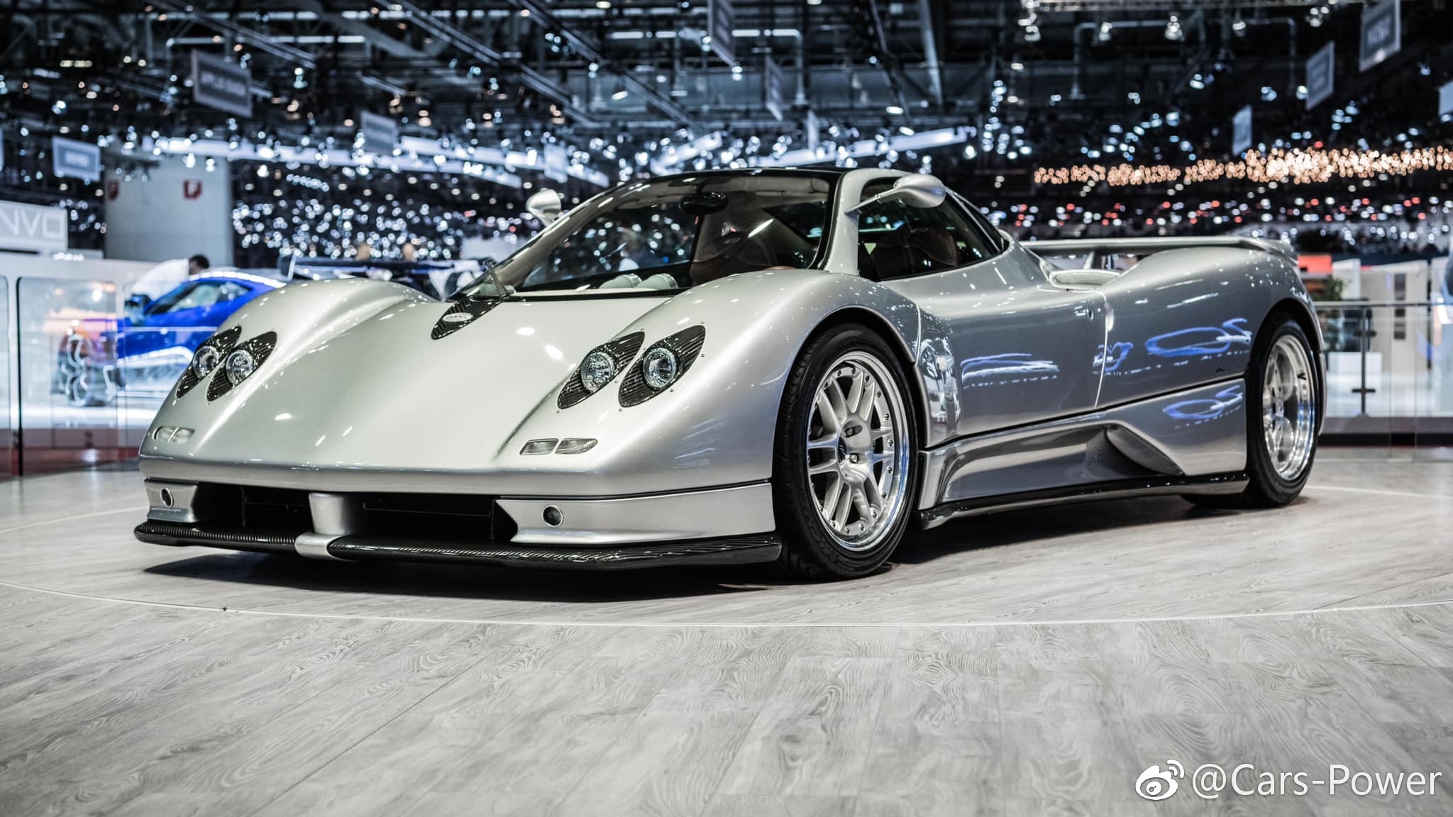 日内瓦车展实拍艺术品帕加尼zonda c12