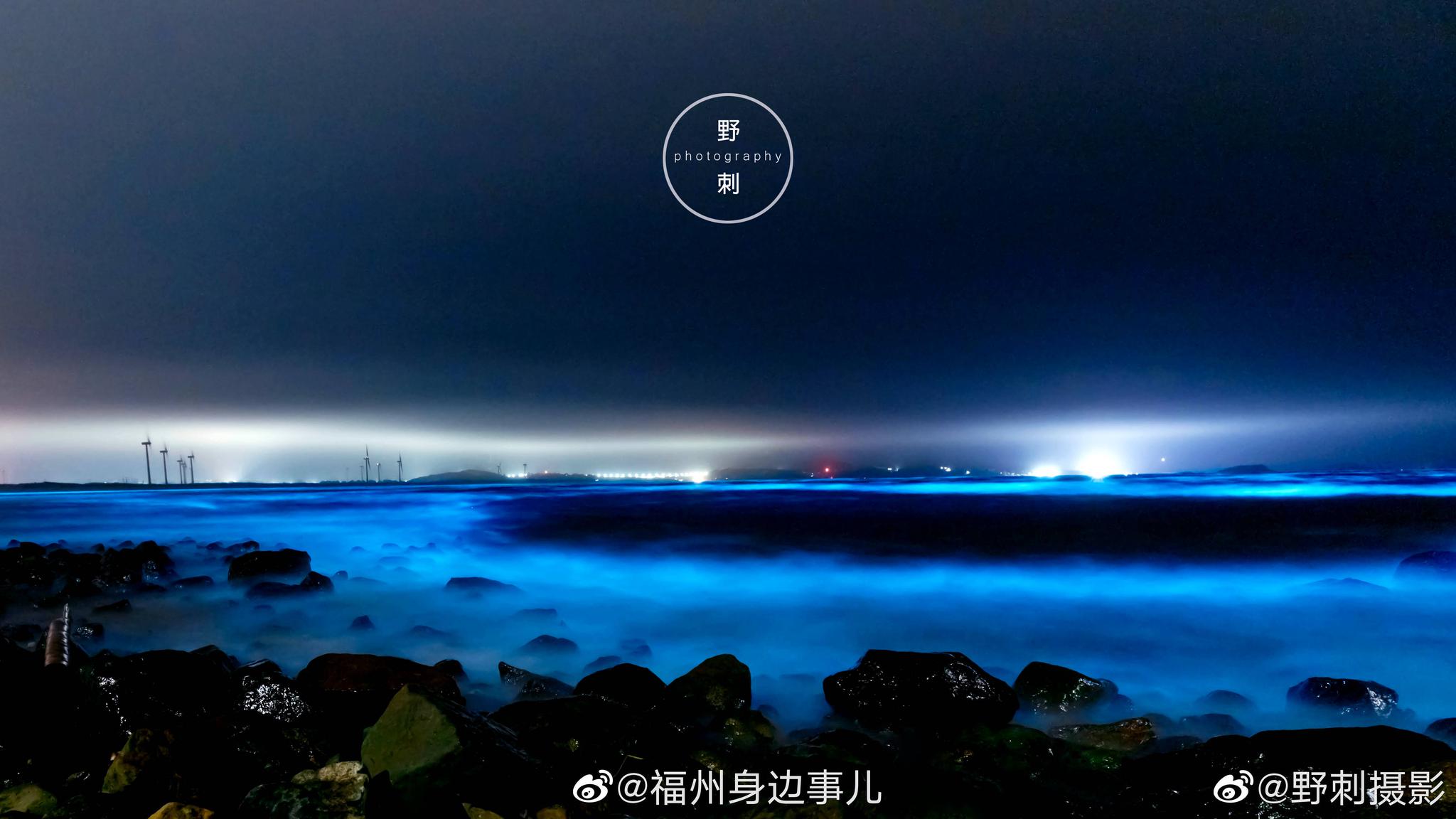 台山岛蓝眼泪 - 夜空中国