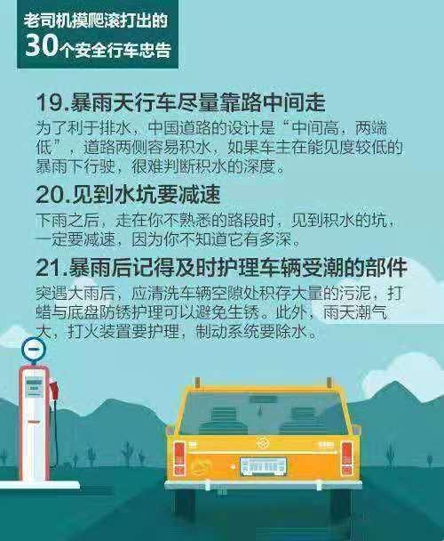 安全驾驶的30个实用技巧,老司机摸爬滚打总结出的行车忠告