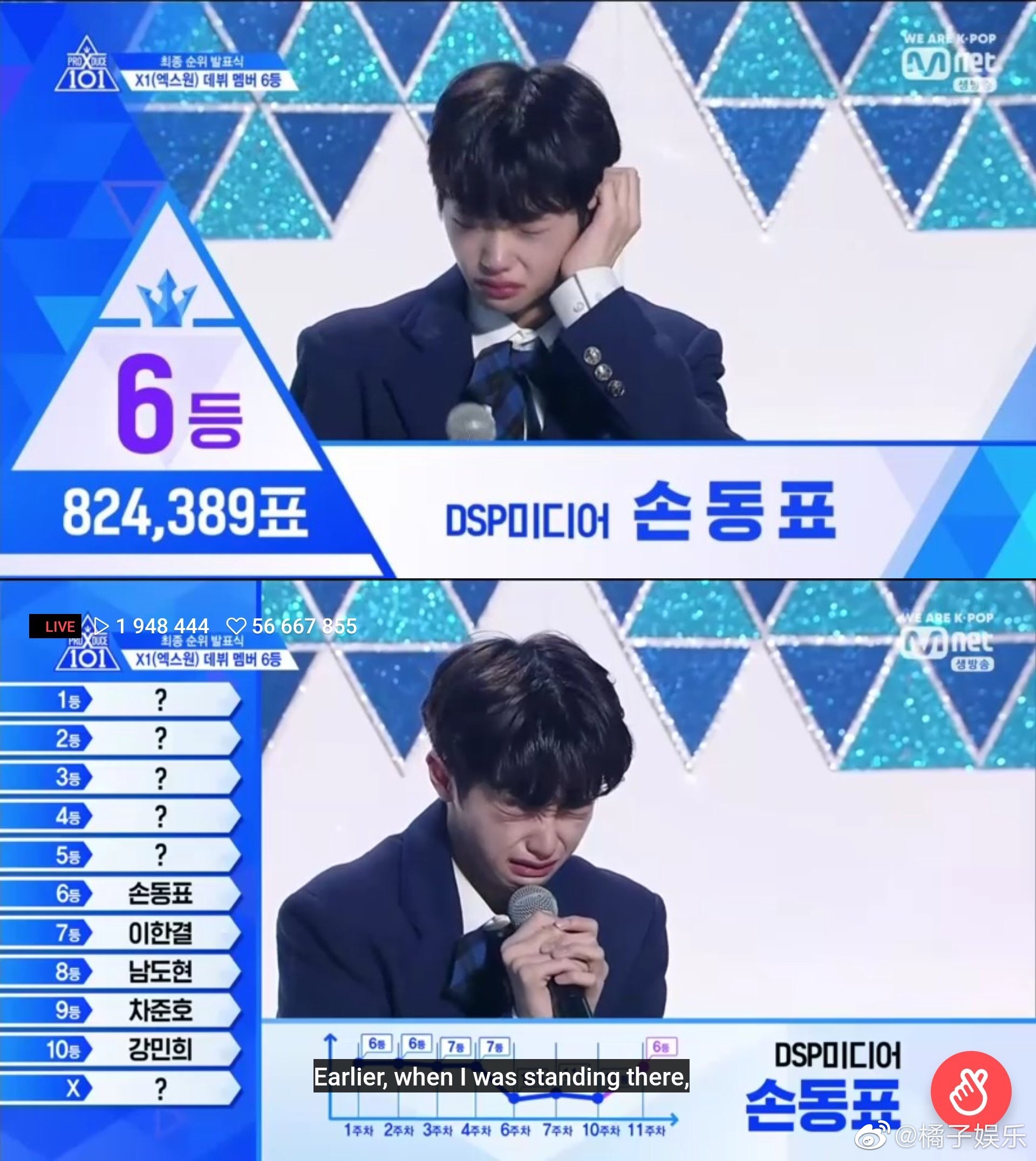 producex101出道名单来了,恭喜金曜汉,金宇硕,韩胜宇