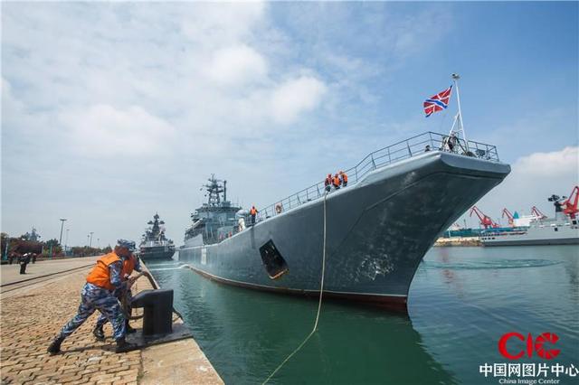 山东青岛:中俄海上联合-2019军演 俄方参演舰