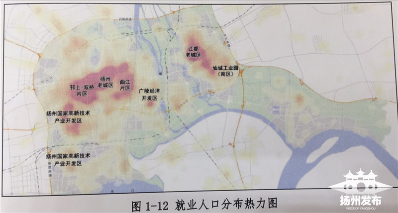市区哪里人气最旺?扬州居住和商业人口分布热