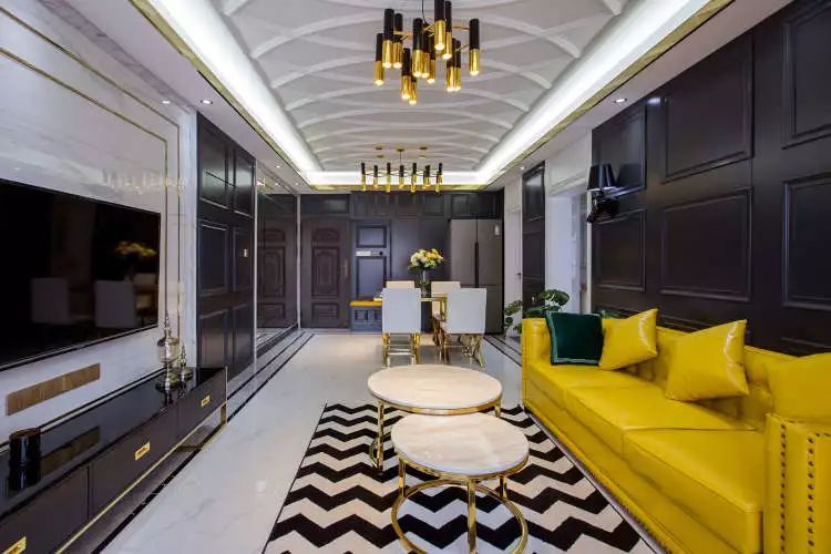 102㎡现代轻奢，时尚摩登，惊艳之家