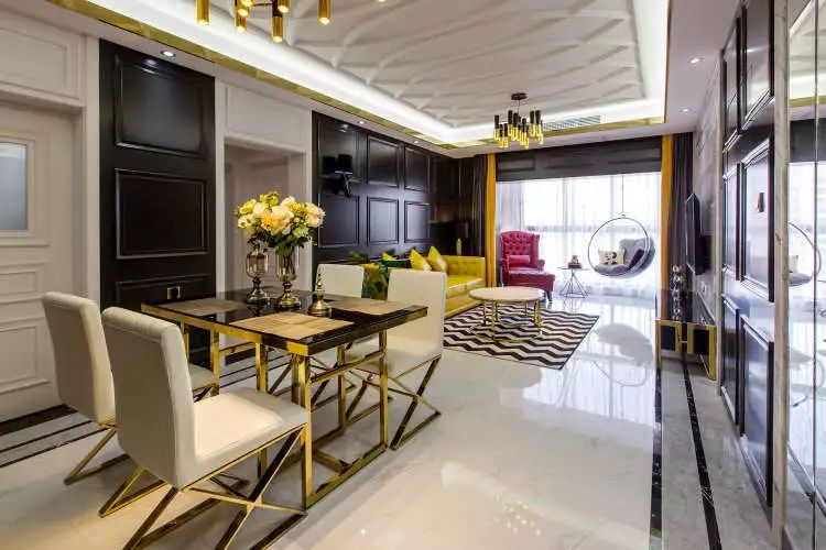 102㎡现代轻奢，时尚摩登，惊艳之家