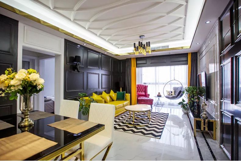 102㎡现代轻奢，时尚摩登，惊艳之家