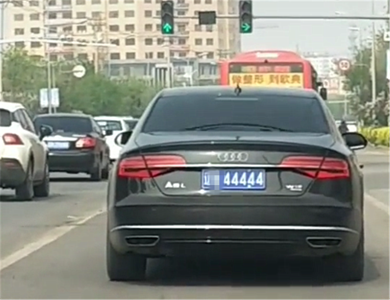 最“贵”奥迪A8现辽宁，尾部配“W12”，单单牌就值200万