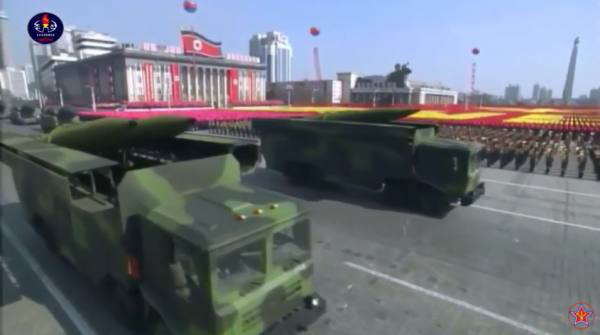 该导弹曾在朝鲜建军节70周年阅兵式上展示。