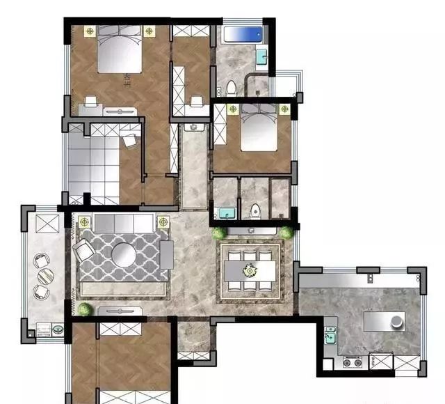 等我买房了，一定要这么装修，进门就被玄关迷住，客厅太漂亮了！