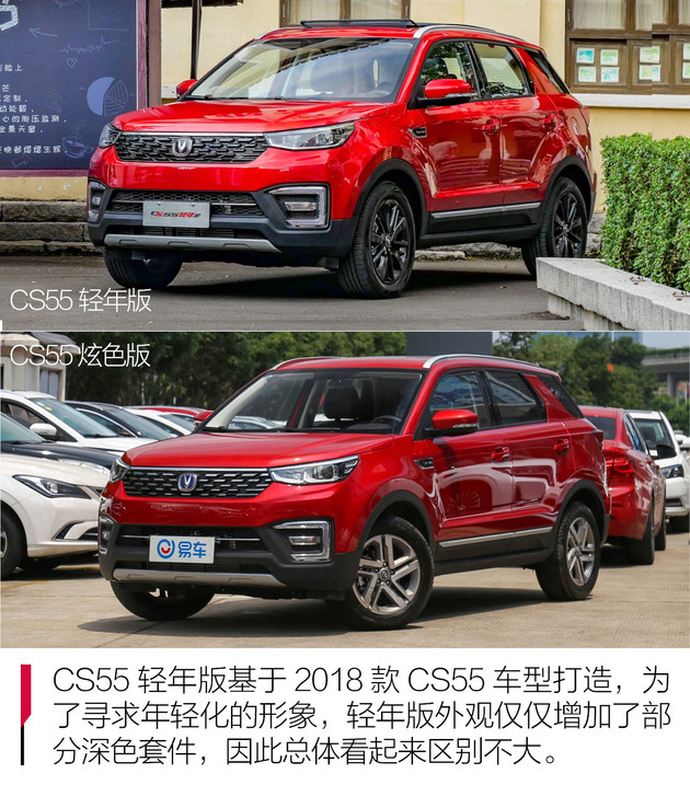 新增车型玩出个性 抢先实拍长安CS55轻年版