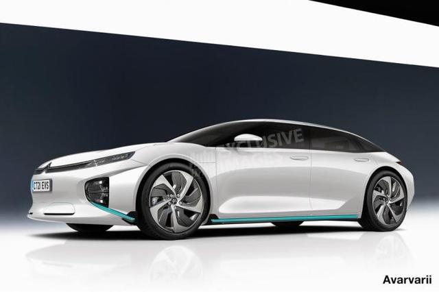 新旗舰车型 雪铁龙曝光纯电动大型车渲染图