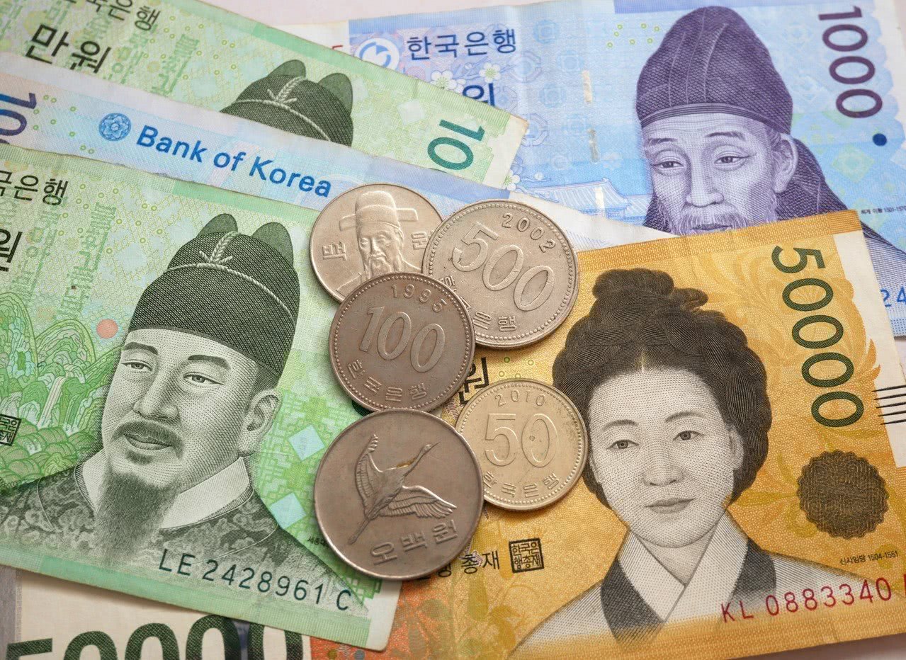 五十面值韓元金屬硬幣, 面值, 錢幣, 貨幣素材圖案，PSD和PNG圖片免費下載
