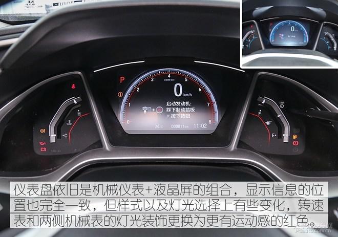 黑色装饰/中置排气,到店实拍东本新思域