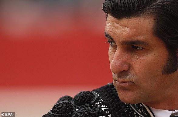 斗牛士在杀死公牛前，用手帕擦去公牛脸上的斑斑血迹引争议