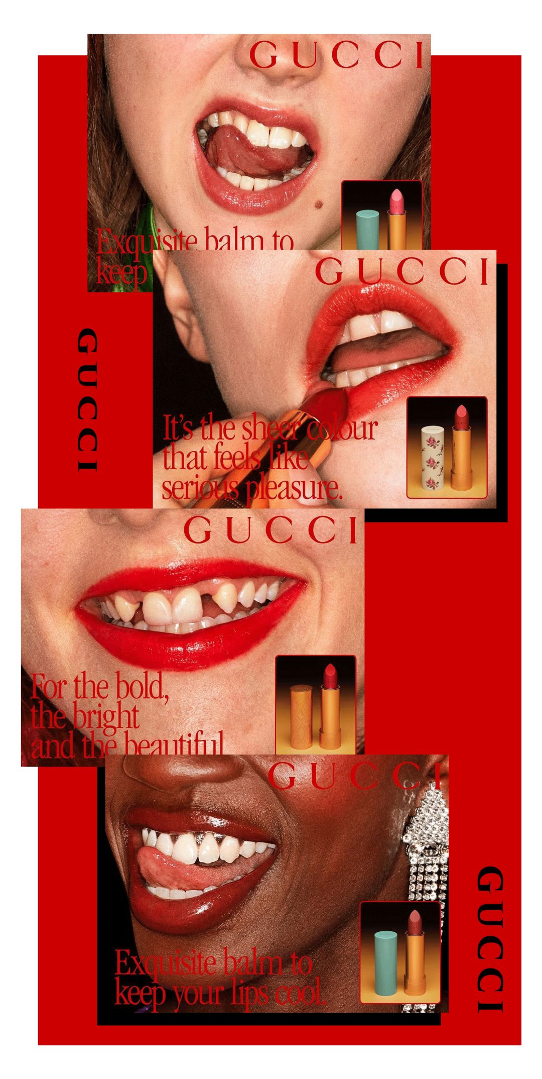 GUCCI最新口红，真是艺高人胆大啊