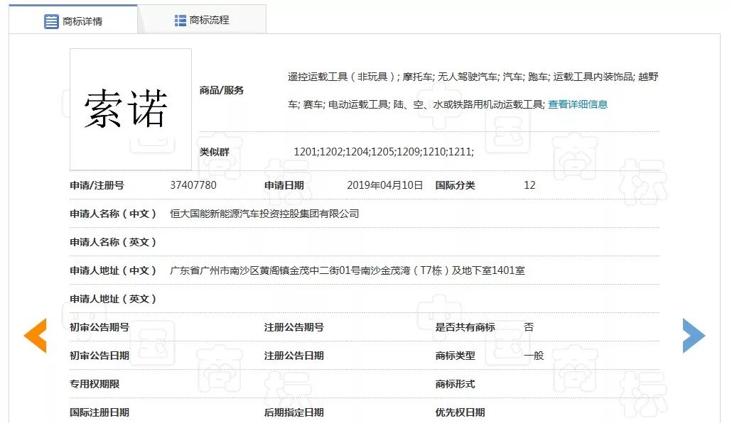 许家印造车热情高涨,恒大新能源汽车或取名“索诺”