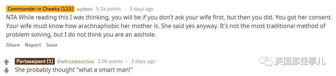 “为了让丈母娘少来家里,我养了一只她最怕的大蜘蛛” “为了让丈母娘少来家里,我养了一只她最怕的大蜘蛛”