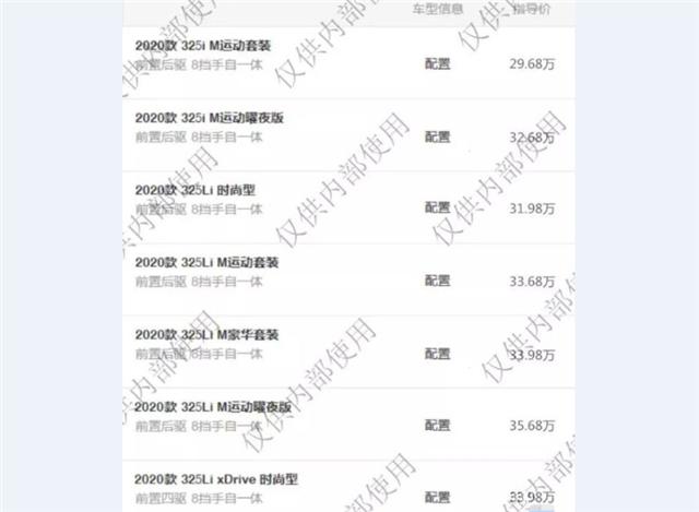 全新宝马3系疑似不到30万起售 奔驰C级1.5T想哭