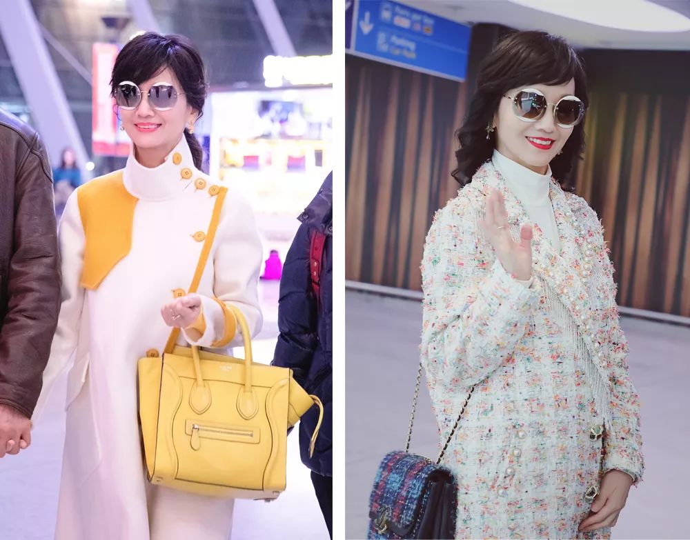 只戴墨镜算什么，赵雅芝用耳环配套更高级，65岁时髦感超过年轻人