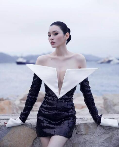 奚梦瑶一亮相戛纳，身材和衣品都回来了