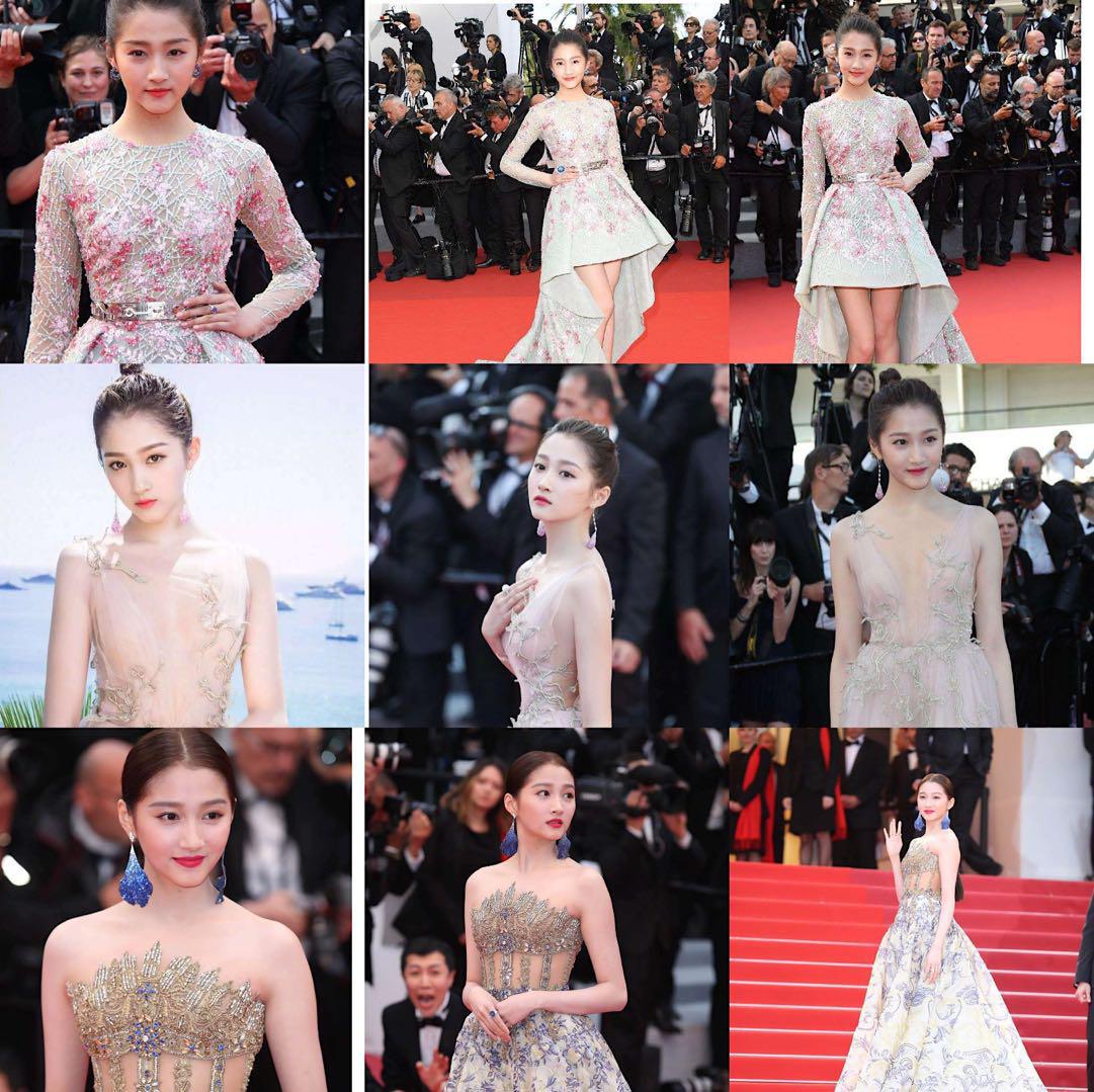 戛纳红毯，关晓彤被鸡蛋挑骨头，辛芷蕾油腻，巩俐和老公秀恩爱