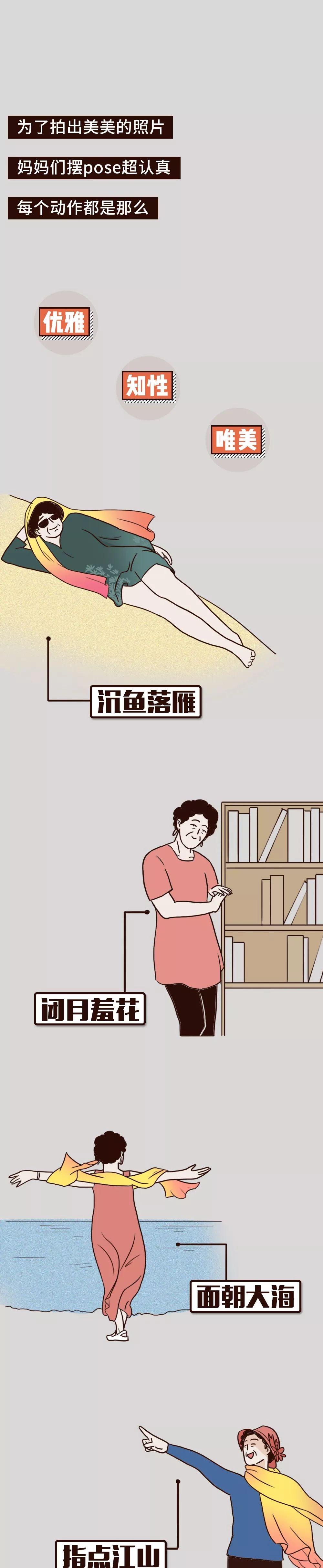 《全国妈妈旅游拍照统一姿势》