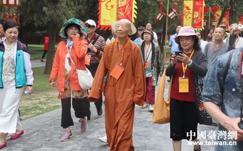 台湾净律寺住持释广元参访周口明道宫,太昊陵