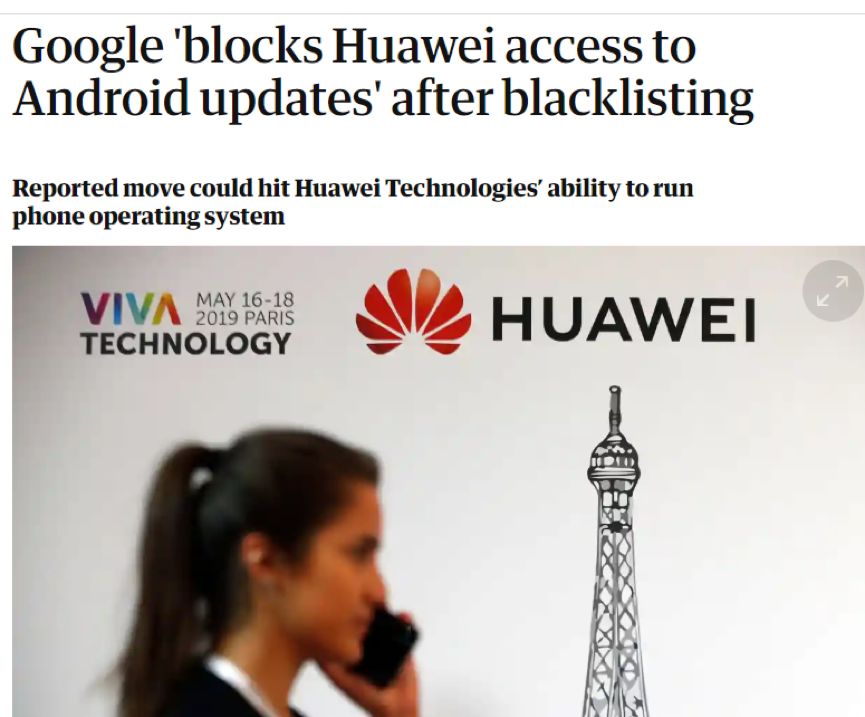 外媒称谷歌中止与华为部分业务,谷歌回应 外媒称谷歌中止与华为部分业务,谷歌回应