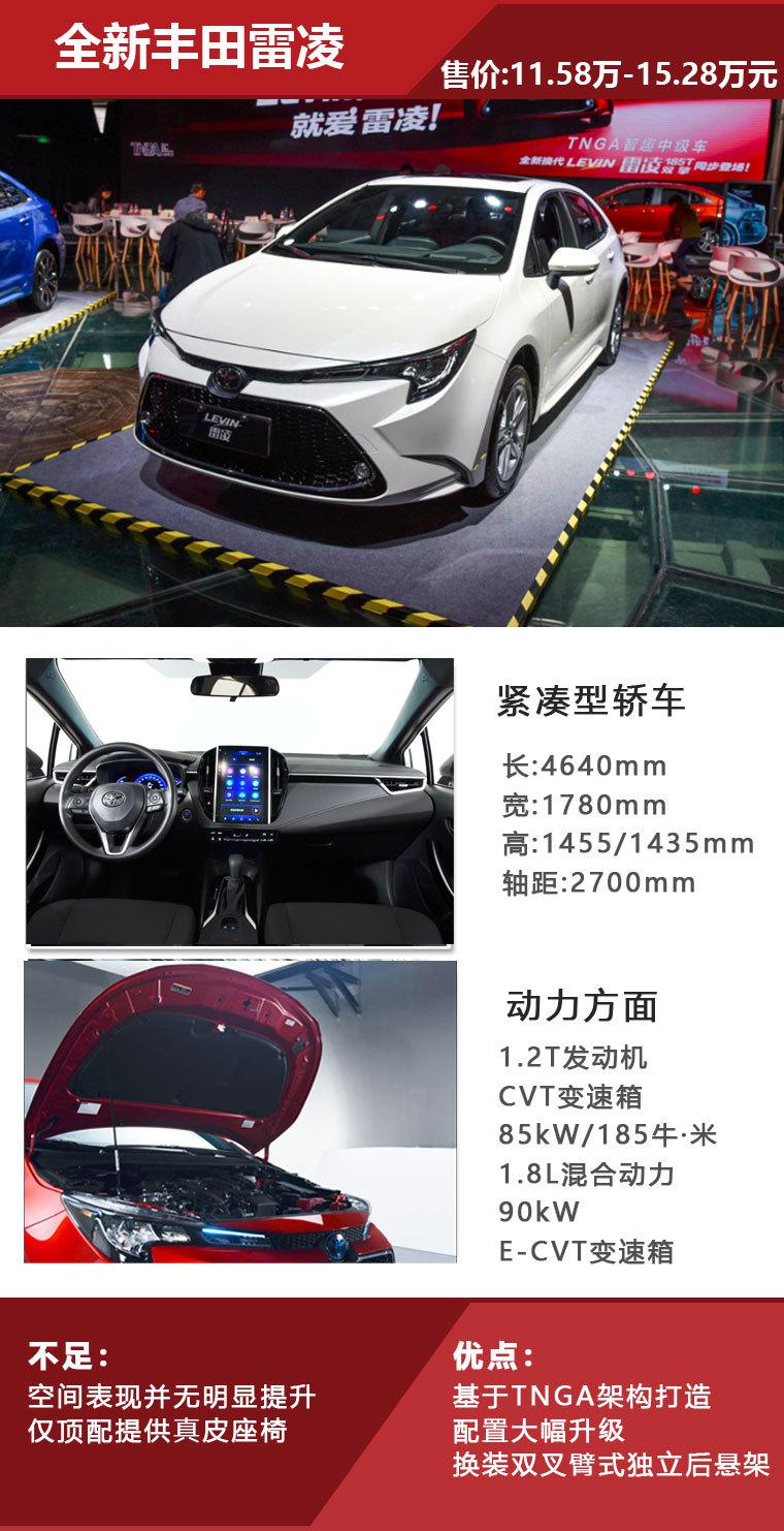 11.58万元起，全新丰田雷凌正式上市，10款车型买哪款更值