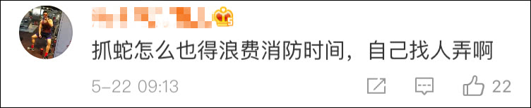 消防应求帮抓蛇 反被车主要求修车：弄坏了雨刮器