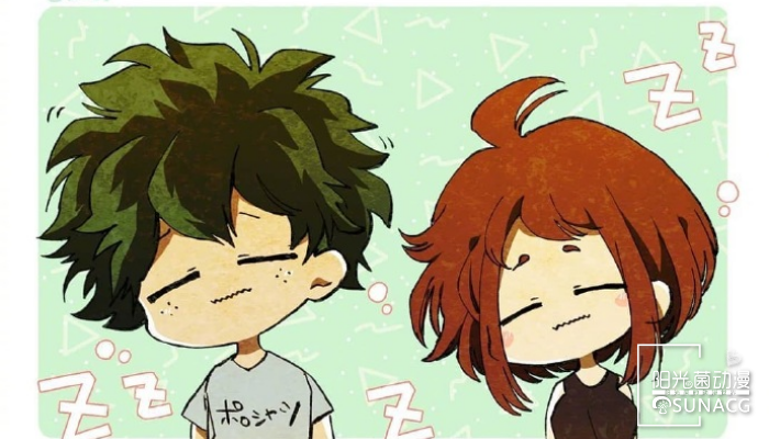 《我的英雄学院》官配CP早上起床的状态，轰百是否萌到你?