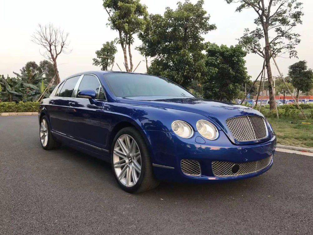 纯10宾利飞驰6.0T 四座最顶配 宝蓝色定制内饰33万
