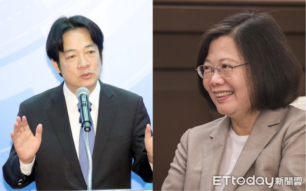 赖清德(左)、蔡英文(右)。(图片来源:台湾“东森极速PK10云”)