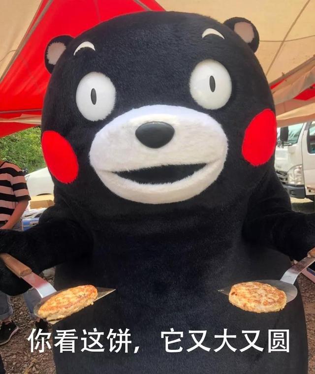 搞笑图片:你看这饼,它又大又圆