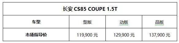 CS85 COUPE 1.5TУ11.99Ԫ۸