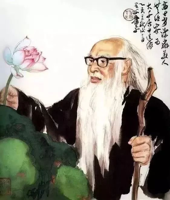 张大千画的荷花,被徐悲鸿赞到天上去了!