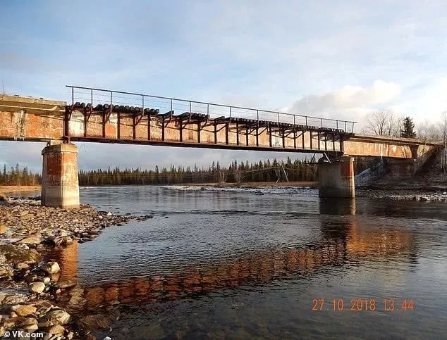 不愧是俄罗斯：56吨重钢结构桥梁被偷走(图)