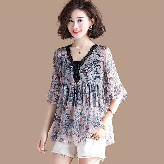 唯美浪漫女人味十足,飘逸雪纺衫 唯美浪漫女人味十足,飘逸雪纺衫